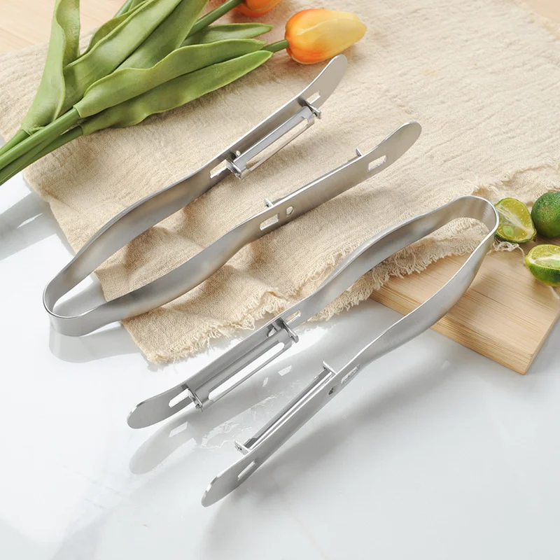 Kitchen Vegetable Tools Gadgets Stainless Steel Double-sided Asparagus Yam Cucumber Potato Peeler  Fruit Knife