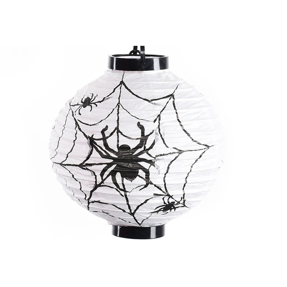 

1Pc Halloween LED Hanging Light Foldable Paper Lantern Scary LED Light Holiday Party Decoration