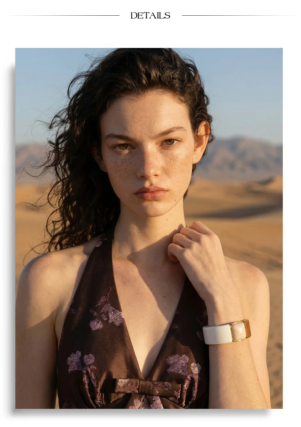 Yhpup 63mm Wasserdichtes Harz-Acryl Mode-Armband 2026 Helle Farbe Sommer Edelstahl Statement-Schmuck Accessoire – Detail 4