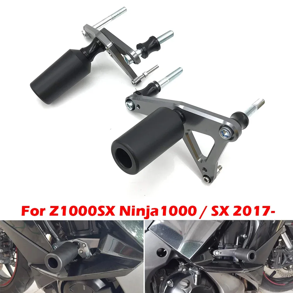 

Motorcycle For Kawasaki Engine Case Saver Cover Guard Crash Pad Frame Slide Z1000SX Ninja 1000 SX 1000SX 2017-2020 2021 2022