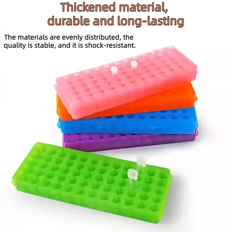 i BAXIT Plastic Multiple Sizes 60-hole/96-hole Double-panel Centrifuge Tubes 0.5ml/1.5ml/2ml PCR Tubes Rack 1 Year Warranty
