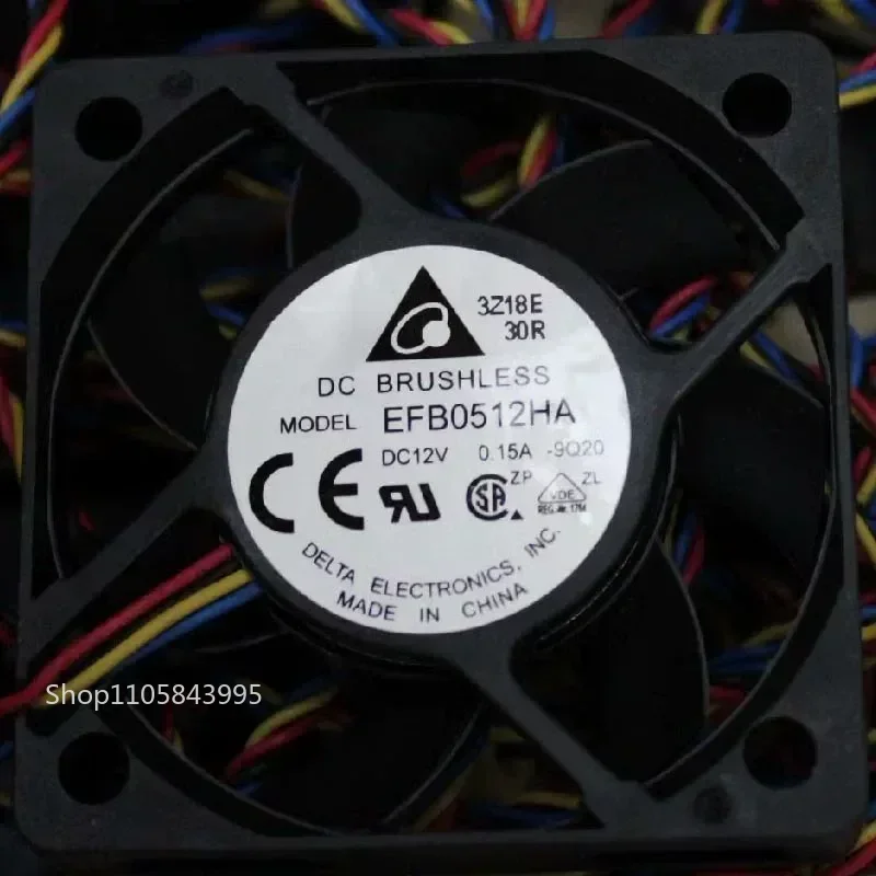 QM for Delta EFB0512HA EFB0512HHA DC 12V 0.15A Original 50x50x10mm Axial Flow Cooling Fan