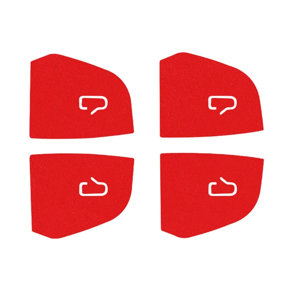 4pcs Alcantara Door Switch Patch Custom Fit Luxury Door Button Decor Suede for Model 3/Y Juniper Launch 2025