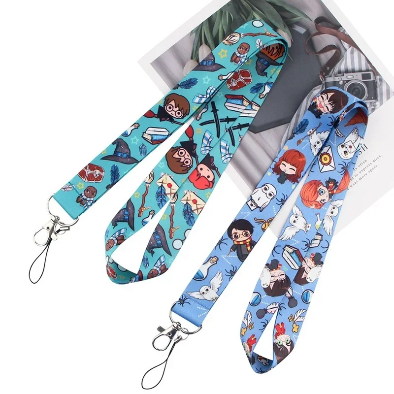 Anime Mobile Phone Belt Keychain for USB ID Card Sleeve Badge HolderCamera Key Card Lanyard Neck Strap Phone Rope Lariat