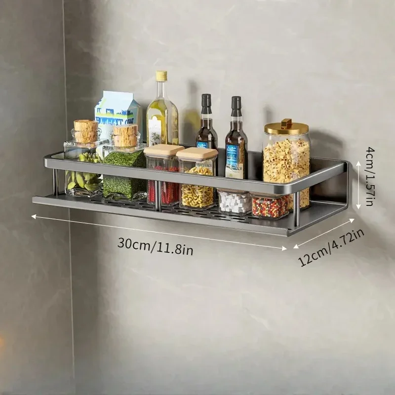 Kitchen Items Storage Multifunctional Kitchen Rack Spice Storage Rack Wall Mounted Kitchen Utensil Shovel Hook Rack for