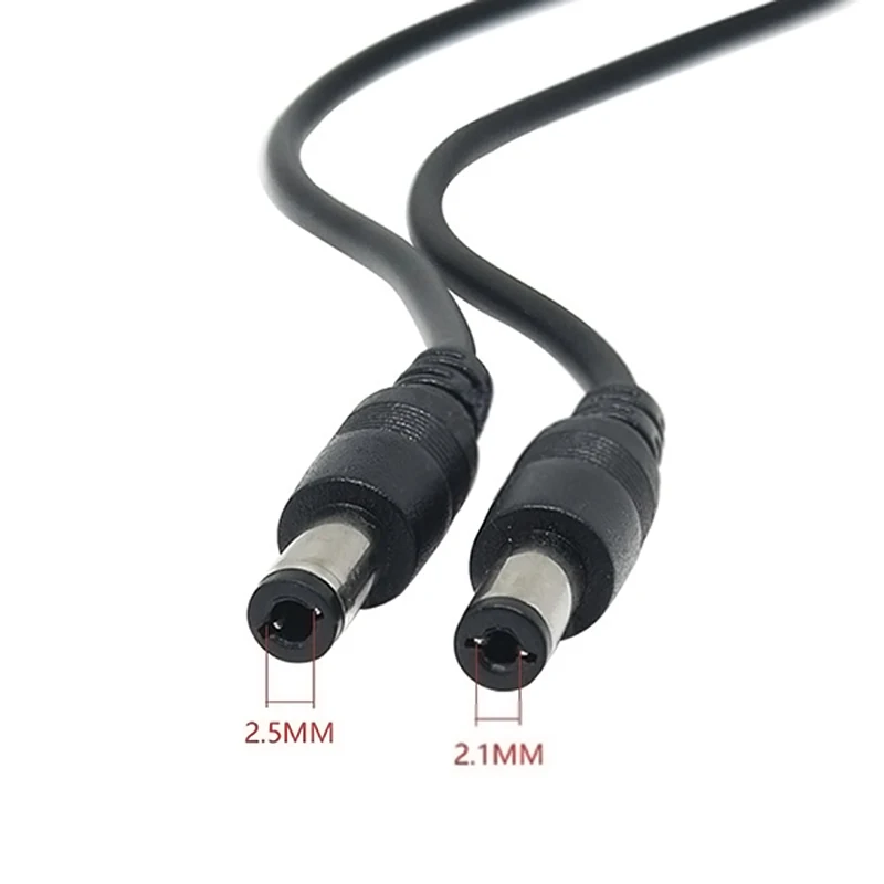 0.8m 1m USB A Male to DC 5.5x2.1mm 5.5x2.5mm Power Cable DC Charging Cord