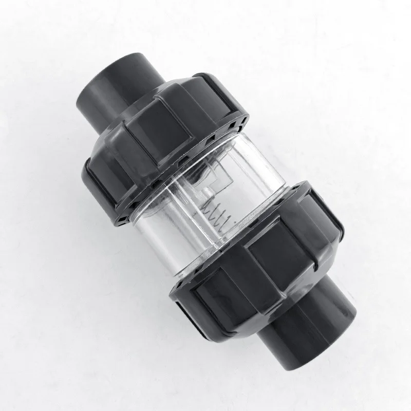 20/25/32mm Transparent UPVC Aquarium Check Valves Non Return Anti-siphon Fish Tank Lifting Check Valve