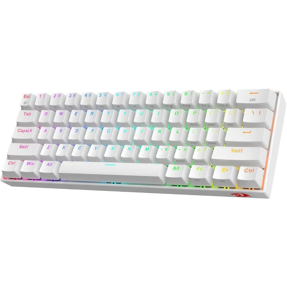 60% Wireless RGB Mechanical Keyboard, 3-Mode Connectivity, Compact Design with Hot-Swap Socket and Tactile Switch