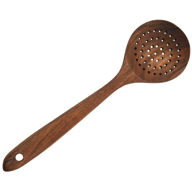 再利用可能な木製キッチン用品セット、調理用木製スプーン、焦げ付き防止調理器具、人気セール、5個