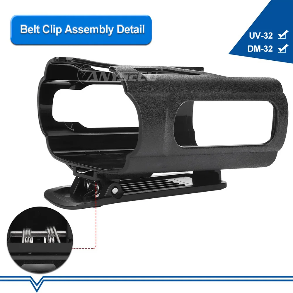 Baofeng UV32 Walkie Talkie Belt Clip Duty Back Waist Clip Holder Outdoor Two-Way Radio Accessory for Hiking Camping Security