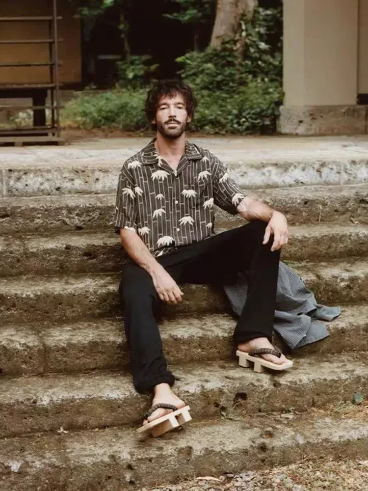 

2026 VISVIM 0021 25SS Рубашка COPE из шелка и бамбука с коротким рукавом в гавайском стиле от Накамуры