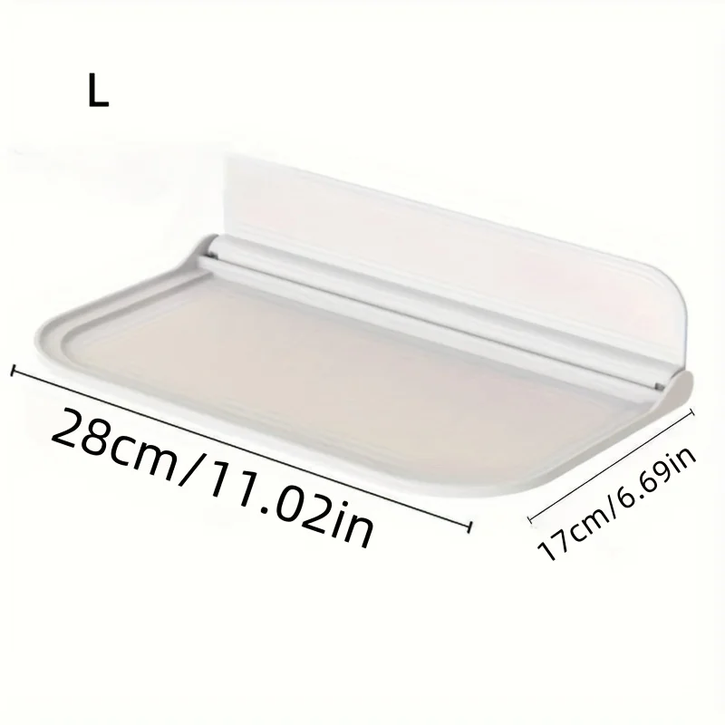 RV Space-Saving Foldable Rack! Easy-to-Install Wall Mount, Sturdy Floating Design, Ideal RV Accessory.