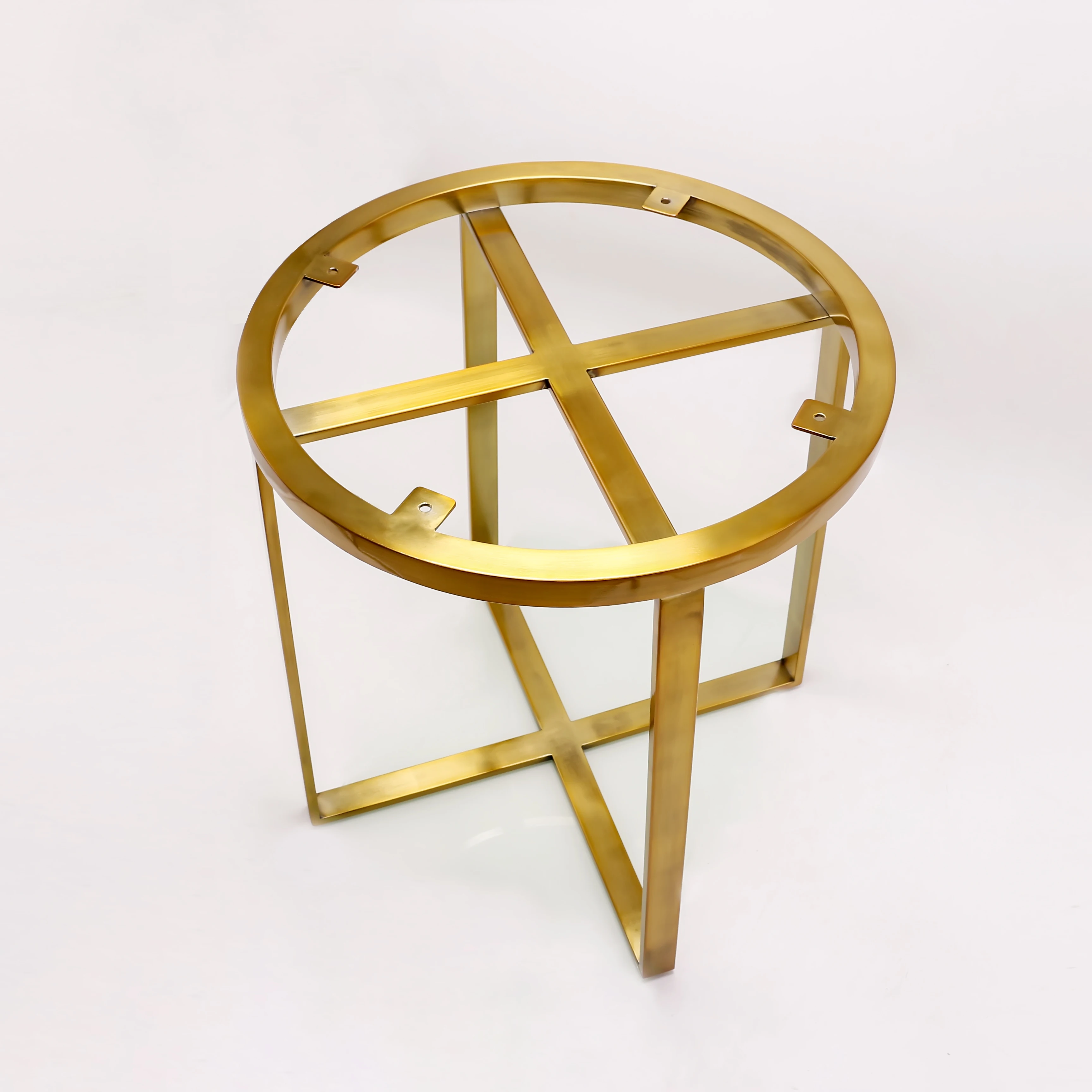 High-End Golden Metal Table Stand Luxury Gold Coffee Table Base for Dining Hotel Hospital Restaurant Support Furniture Legs