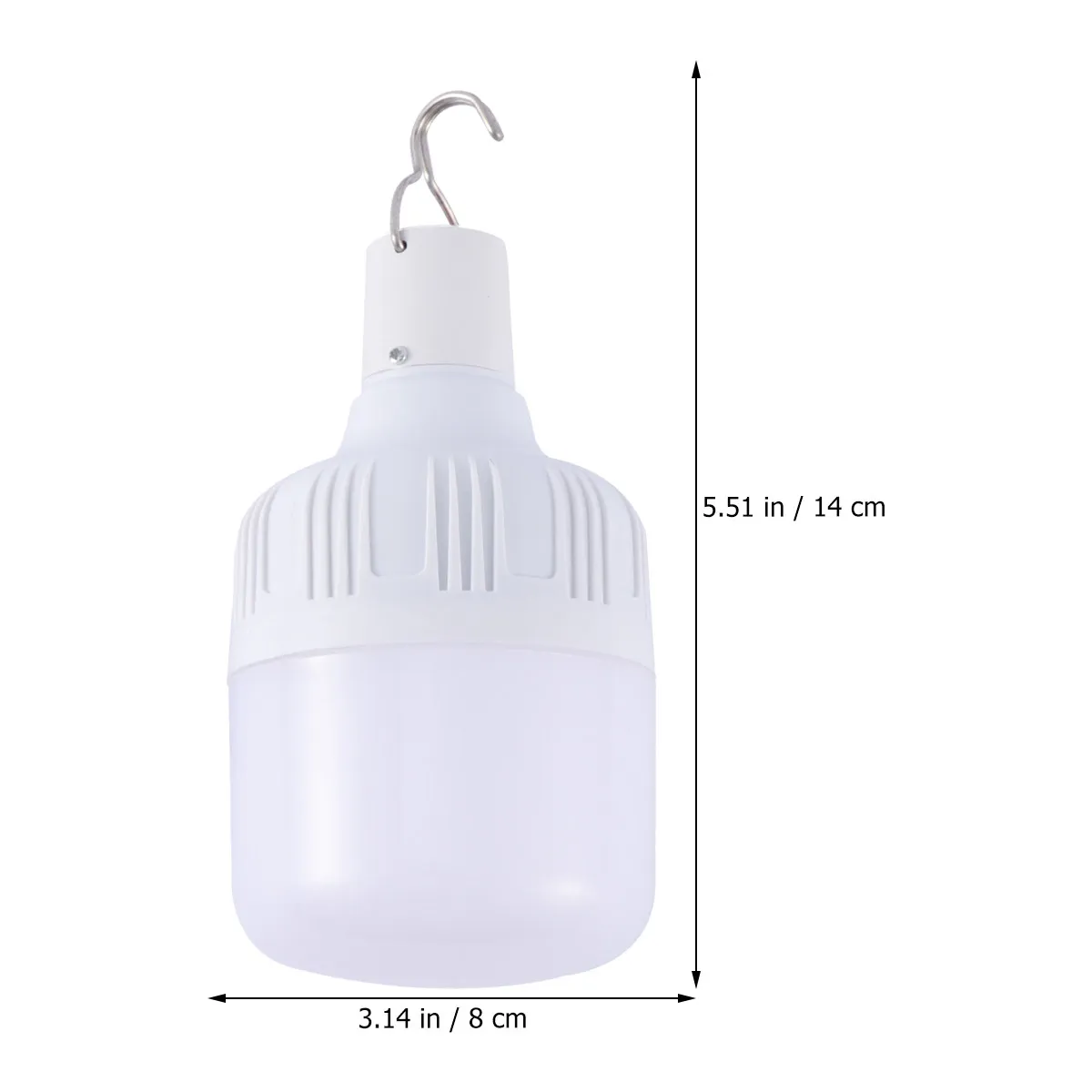 1Pcs Waterproof LED Tent Light USB Charging Portable Emergency Lamp Outdoor Camping Night Market Stall Lamp Hook Design