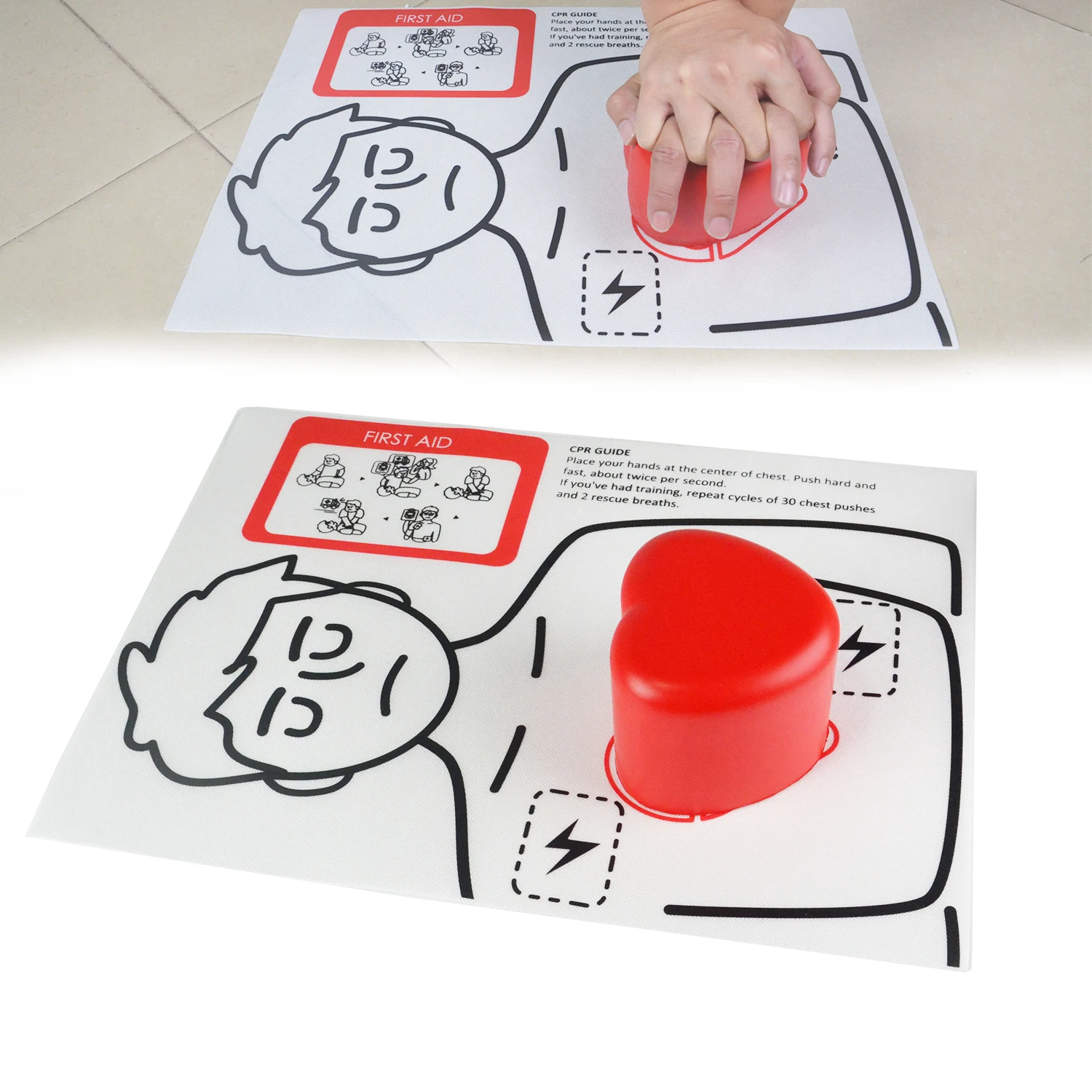 

CPRHeart Training Cube for CPR Training Practice Kit Muscle Memory Training Process Training