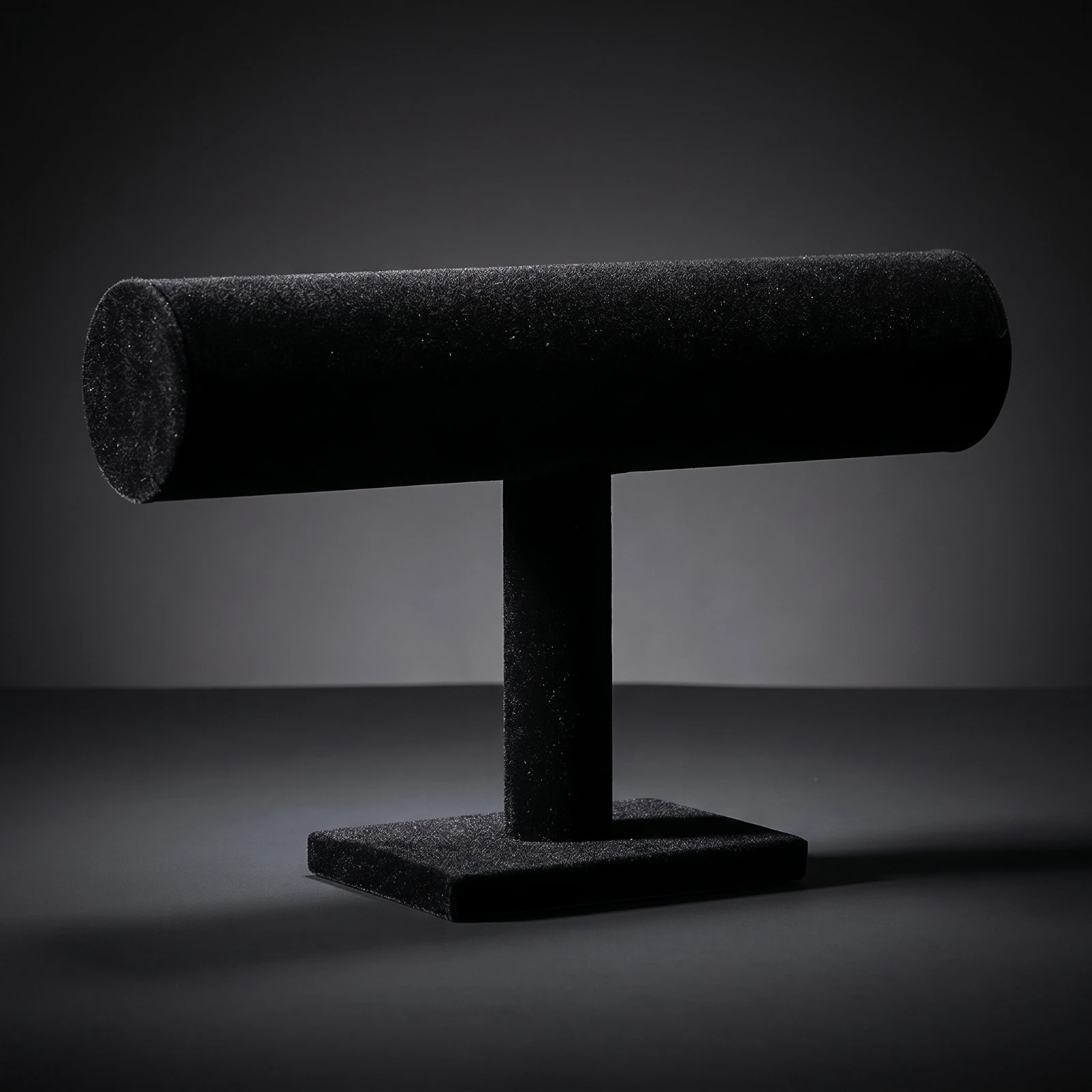 T-Shaped Bar Bracelet Holder Velvet Bracelet Holder with Rectangular Base T-Shaped Bar Display Black Jewelry Display Stand