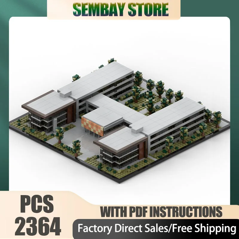 

Street View Moc Строительные кирпичи Модульный университет технологии Cottbus Технологии Блоки Рождественские игрушки «сделай сам» Строительные подарки