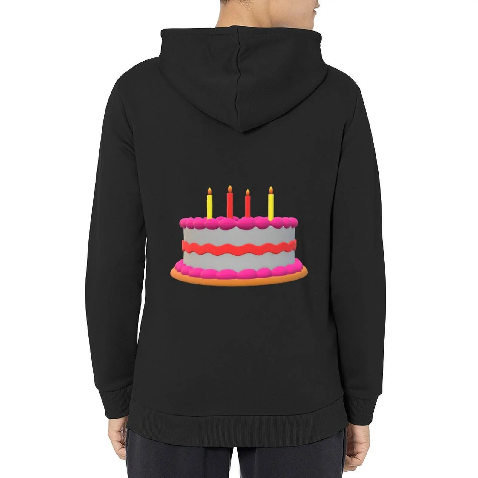 

Happy Birthday cake Hoodie autumn clothes winter clothes men clothes men's sweat-shirt mens hoodie