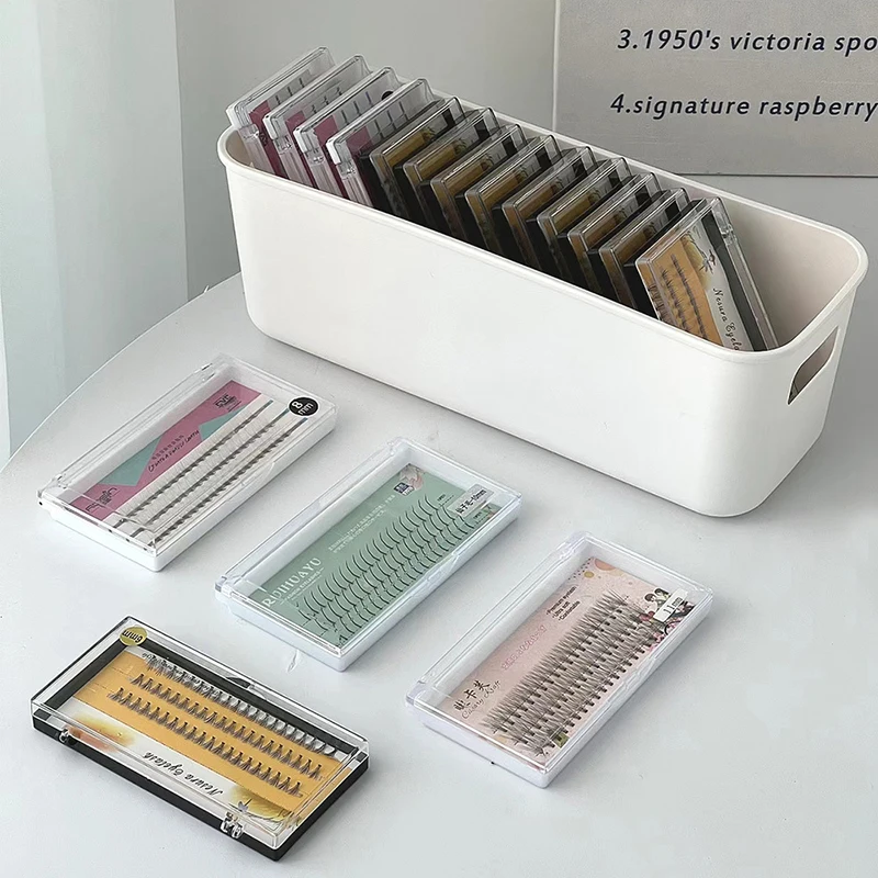 1Pcs Falsche Wimpern Lagerung Box Für Wimpern Verlängerung Werkzeug Organizer Lash Zubehör Kosmetik Make-Up Werkzeuge Lagerung Box