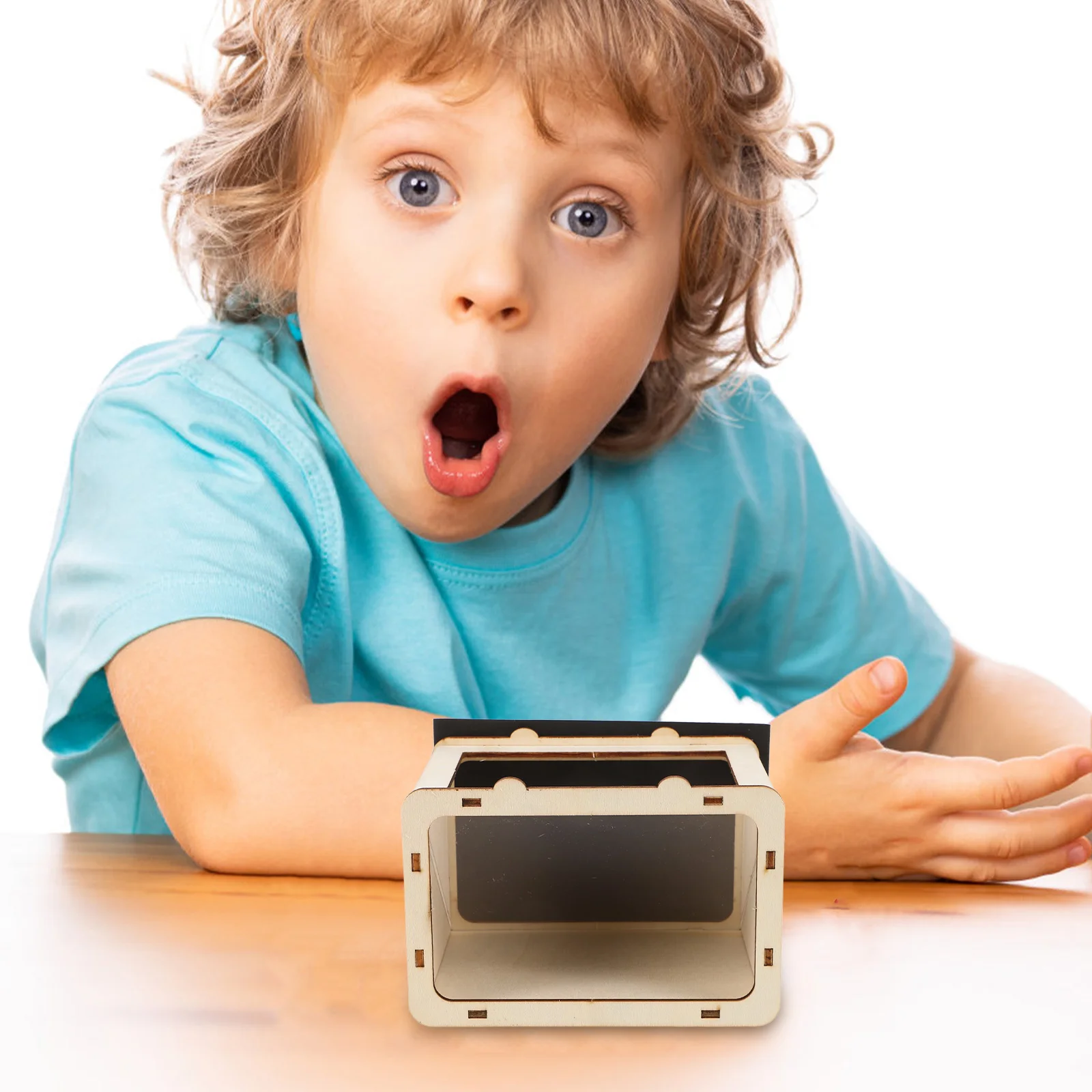 

1 set 3D Projector Materials Holographic Wooden Kit for Kids Educational Science Experiment Creative Toy Holographic Projector