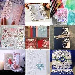Lace greeting card metal cutting dies DIY Scrapbooking decoration paper craft knife mould blade punch Embossing stencil template