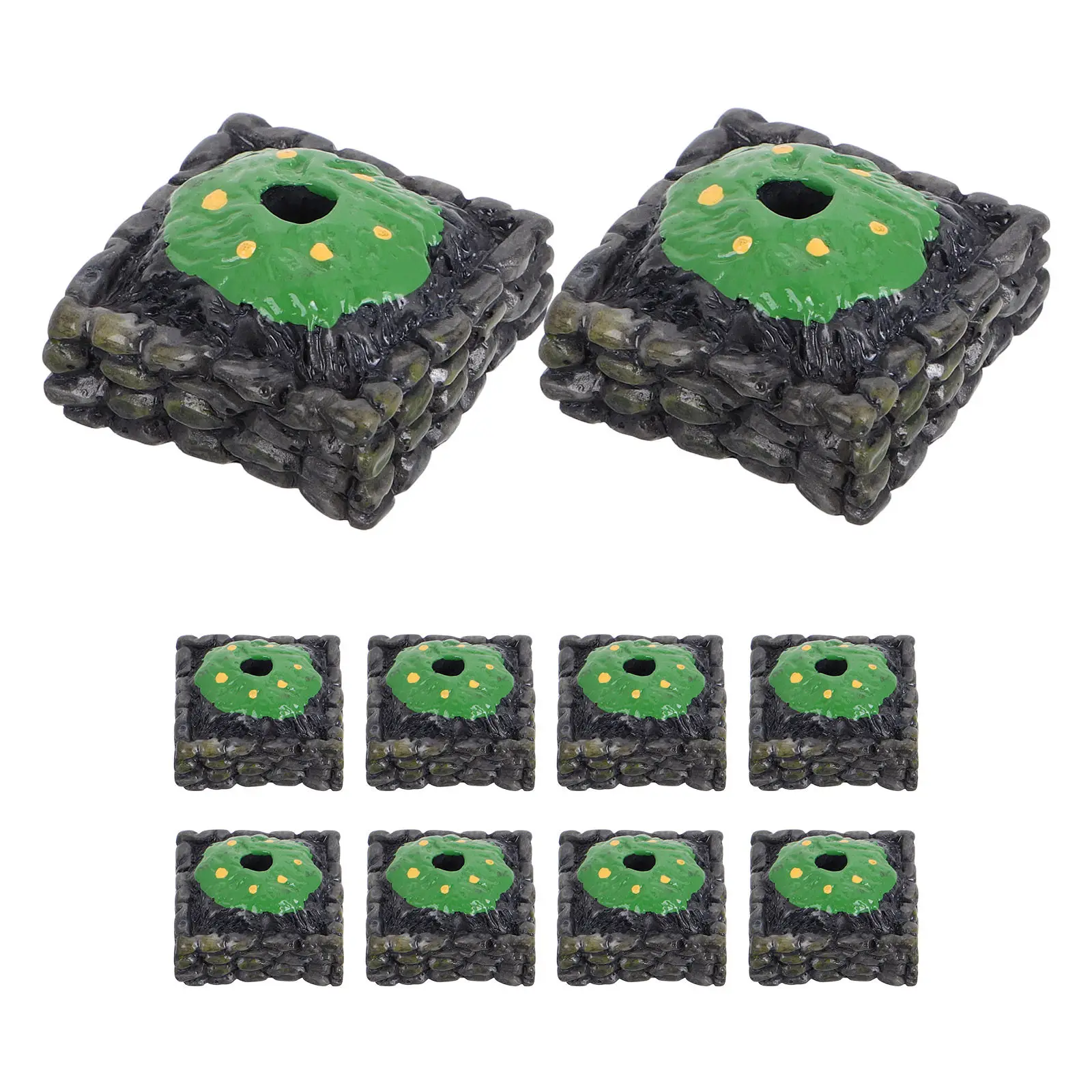 

10Pcs Miniature Landscape Tree Base for Micro Landscape Decoration Diorama Base Mini Garden Decor Fake Tree Holder Mini Parterre