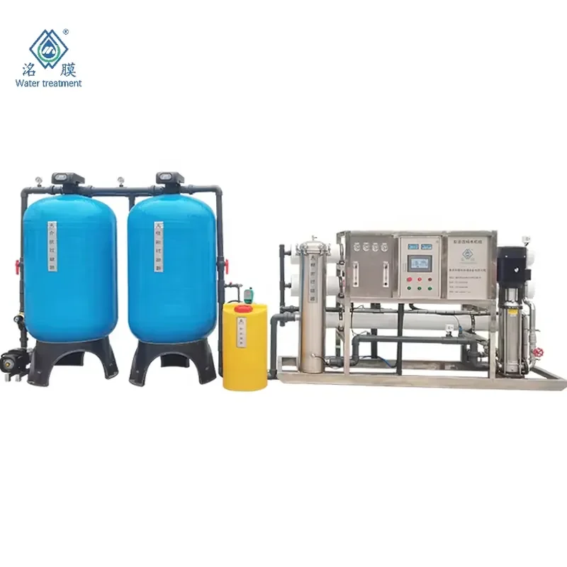 RO System Seawater Desalination Plant Reverse Osmosis 5000L/H Capacity Stainless Steel Construction Pump PLC Core Components