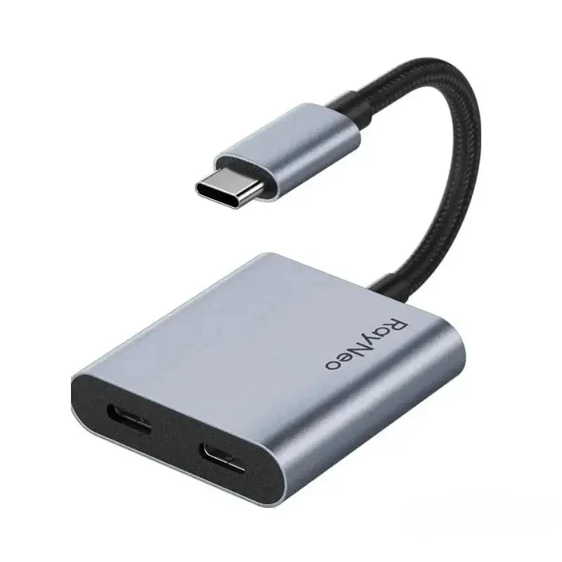 

Адаптер RayNeo USB-C для зарядки очков, зарядка и игра одновременно, поддержка зарядки PD 100 Вт и 4K@60 Гц, совместим с Switch 2