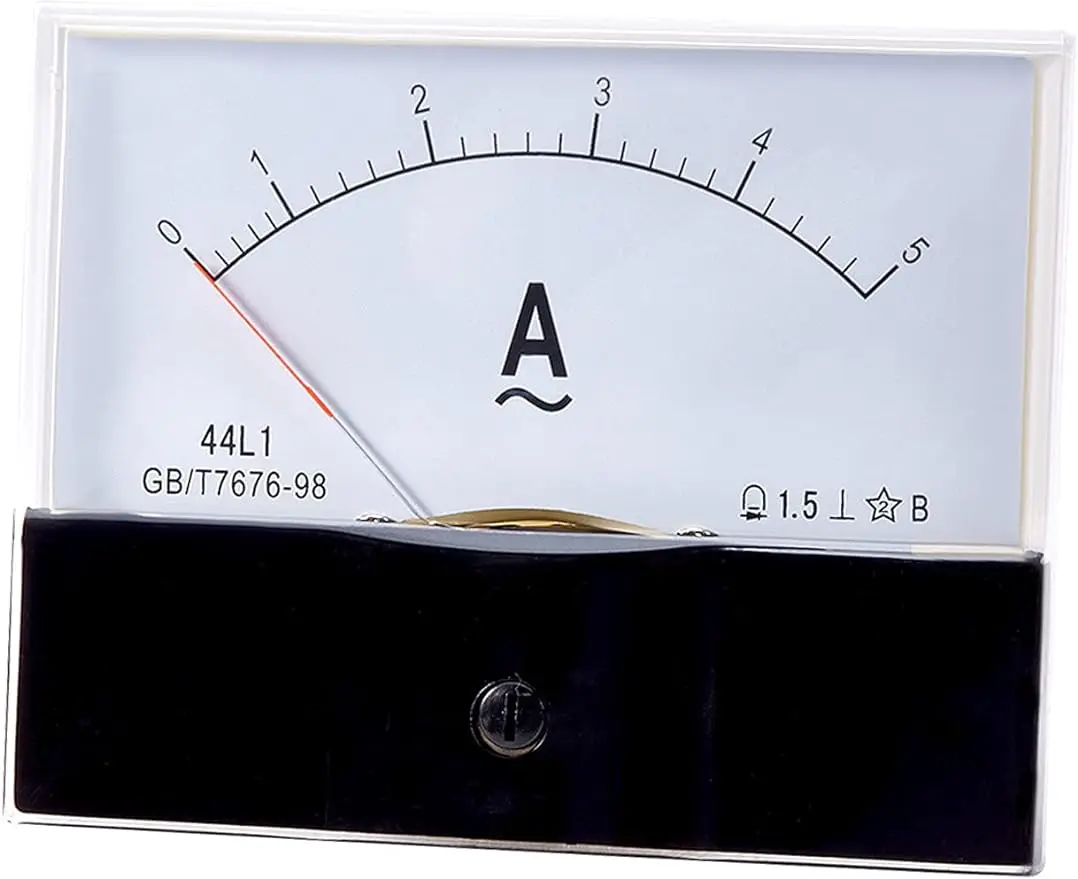 44L1 Pointer type AC ammeter 1A2A3A5A10A20A30A50A Analog Current Panel  Amp Ammeter Gauge Meter 1.5