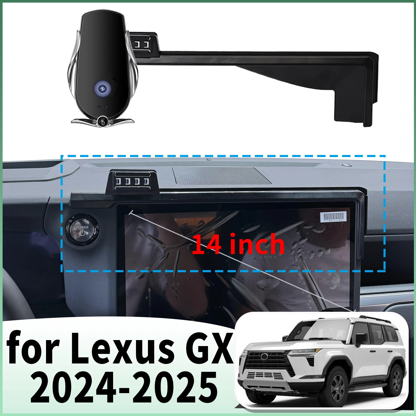 

fit for Lexus GX 2024 2025 550 550h GX550 Specific Dashboard Navigation Phone Holder Mount Design Car​​ accessoires