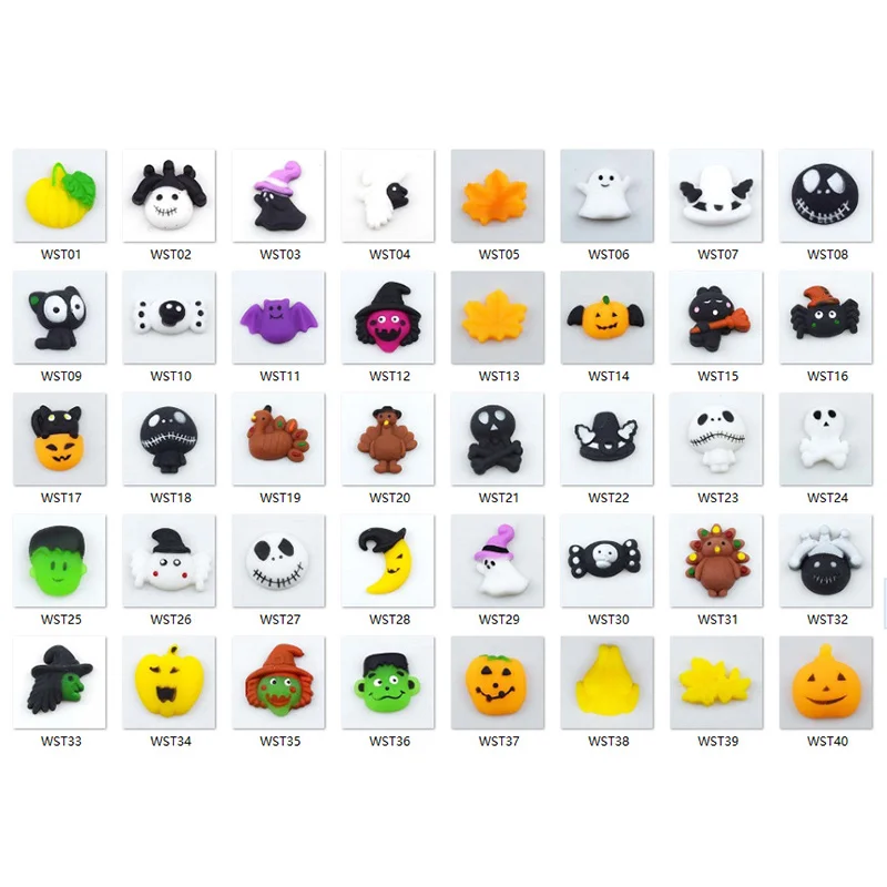 5/10/20 Stück Halloween Mochi Squishy Spielzeuge Weiche Kürbis-Geister-Fledermaus Quetsch-Stressabbau-Spielzeug für Kinder Party-Geschenke Goodie-Bag-Füller – Detail 3