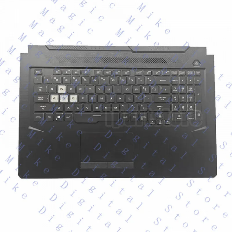 

UU новая клавиатура с упором для рук, светодиодная RGB для Asus TUF Gaming F17 FX706HC FX706LI FX706HE США