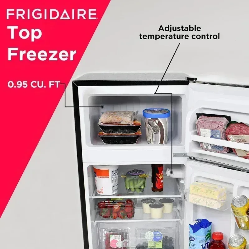 QZB9-Frigidaire EFR341,3.1 قدم مكعب ثلاجة وفريزر ببابين، سلسلة بلاتينية، ستانلس ستيل، مزدوج، $R #6