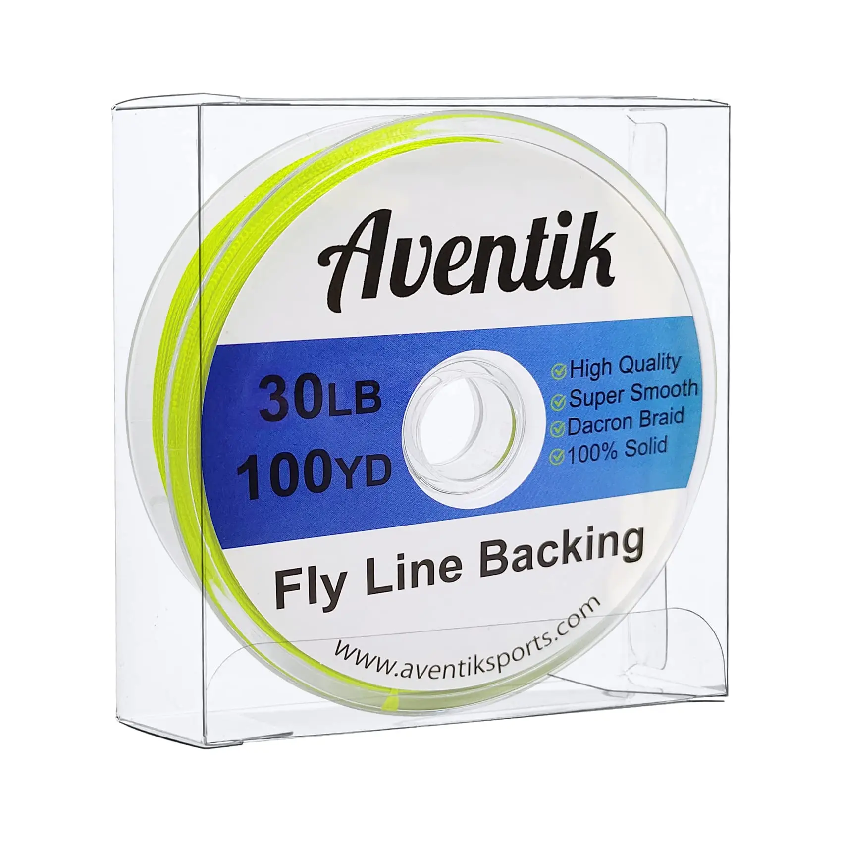 Aventik Fly Backing Line 100YD 91M Dacron Braided 20LB 30LB Strong Fly Fishing Line for Trout Salmon