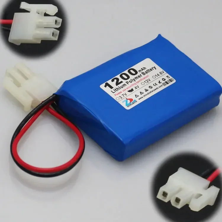 CIS core 1200mAh 523450 microphone recorder 7.4V lithium ion battery pack 5557-2P plug