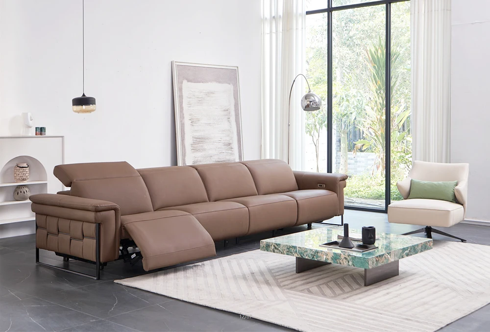 High Quality Power Reclining Sofa Elegant Modern Living Room Sofas Home Theater Electric Recliner For Villa