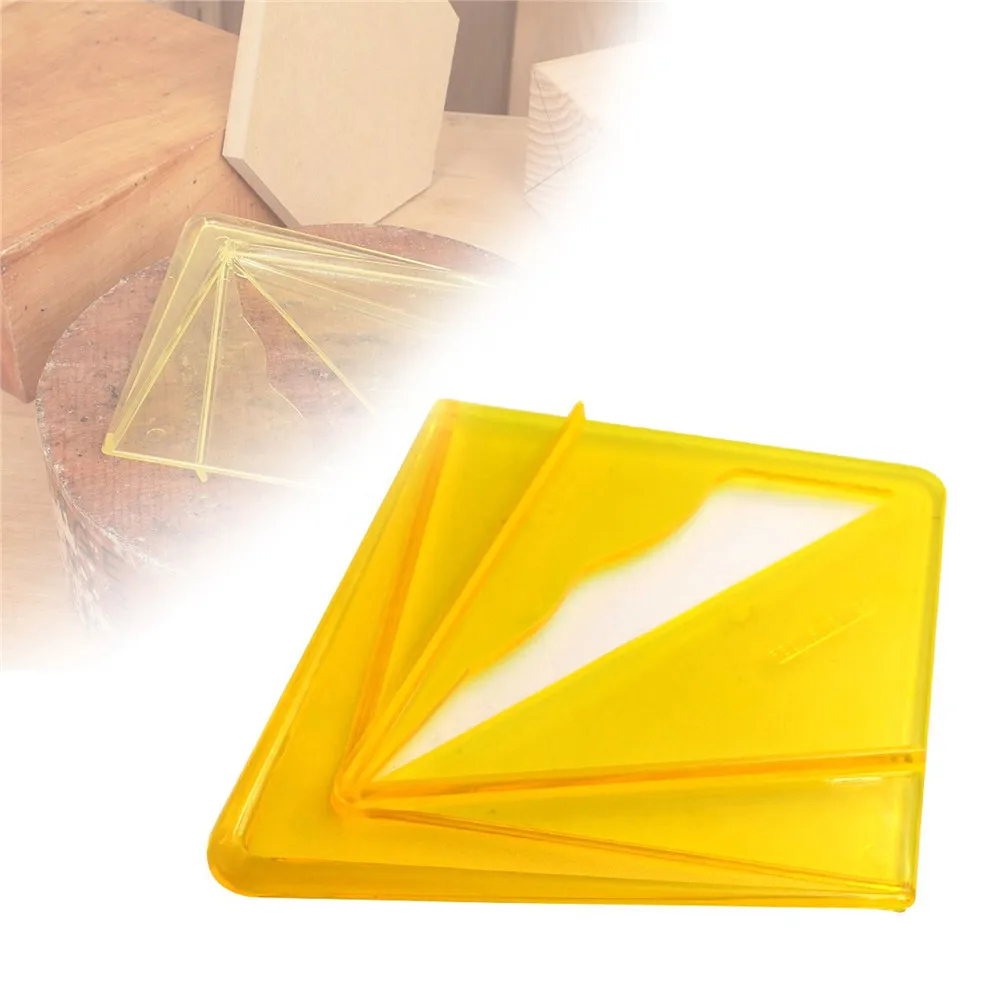 Plastic Center Finder Woodworking Round Square Workpiece Center Finder 45/90 Degree Scribing Tool