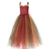 Girls Forest Fairy Princess Costume for Halloween Birthday Party Fancy Dress Fall Children Woodland Nymph Pixie Gown Tutu Dress