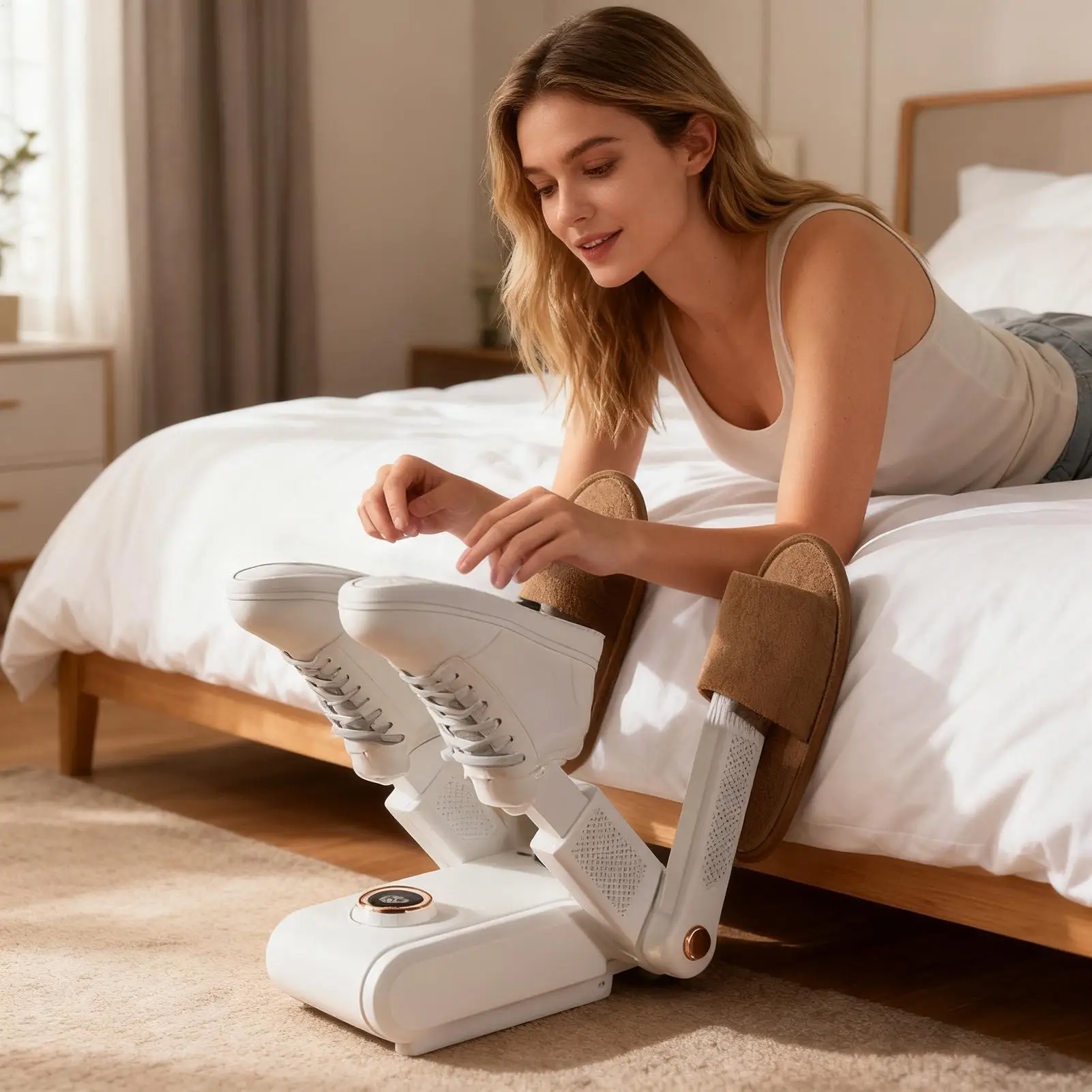 

Shoe Dryers For Sneakers 3 Level Timer Heater Foldable Glove Dryer For Rainy Seasons Winter Months Gym Outdoor Adventures Work