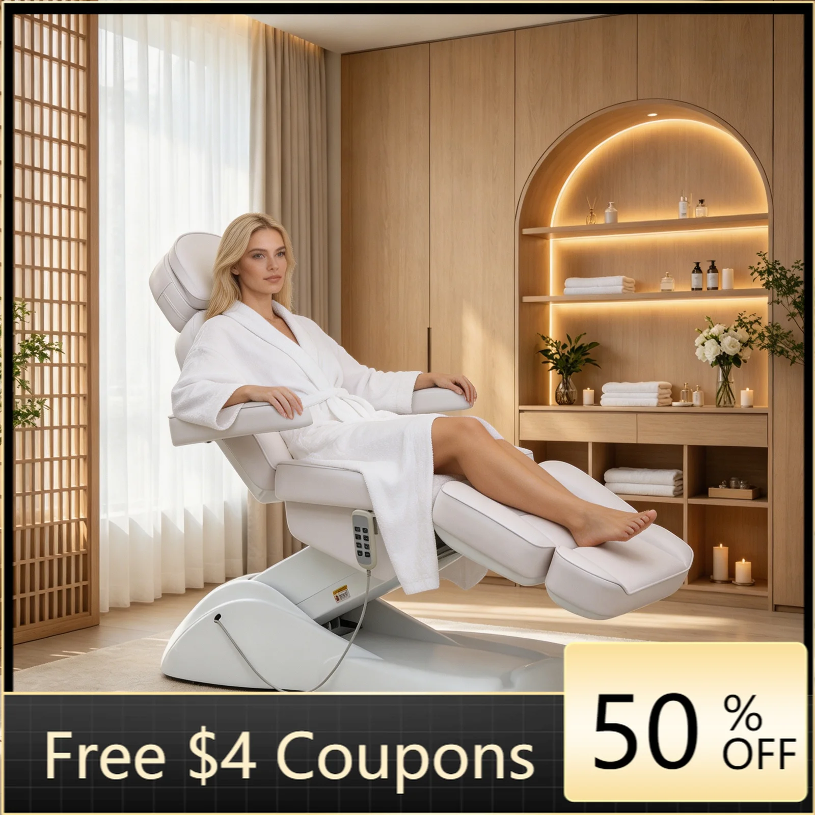 Spa Wellness Gym - Luksusowe elektryczne krzesło spa z 4
