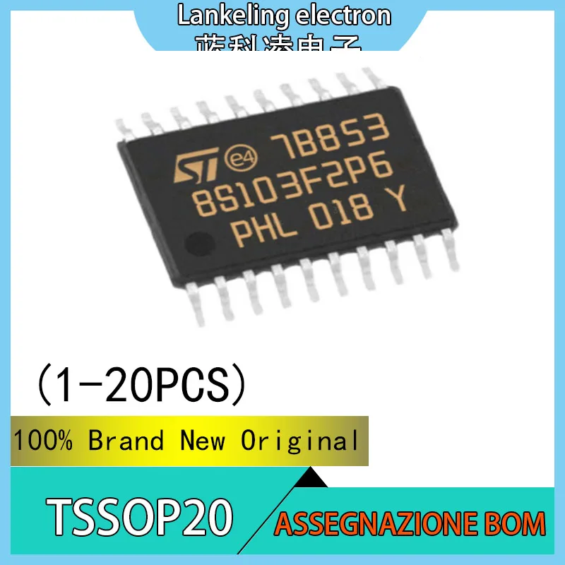 (1-20PCS)STM8S103F2P6TR STM STM8S STM8S103 STM8S103F2 STM8S103F2P6 100% Brand New Original Chip IC MCU TSSOP20