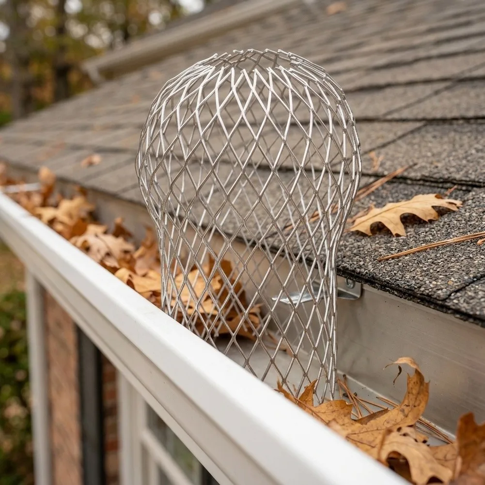 Downspout Filter Leaf Clogging Prevention For Outdoor Use for weather-resistant Aluminum Material Long-Lasting Use
