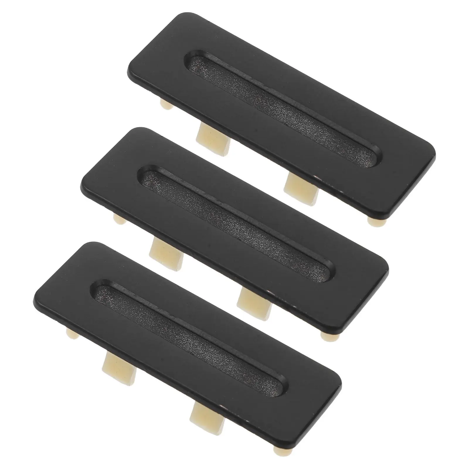 

3Pcs Sink Overflow Hole Cover Black Bathroom Basin Overflow Trim Ring Decorative Metal Drain Plug for Kitchen Vanity Washbasin