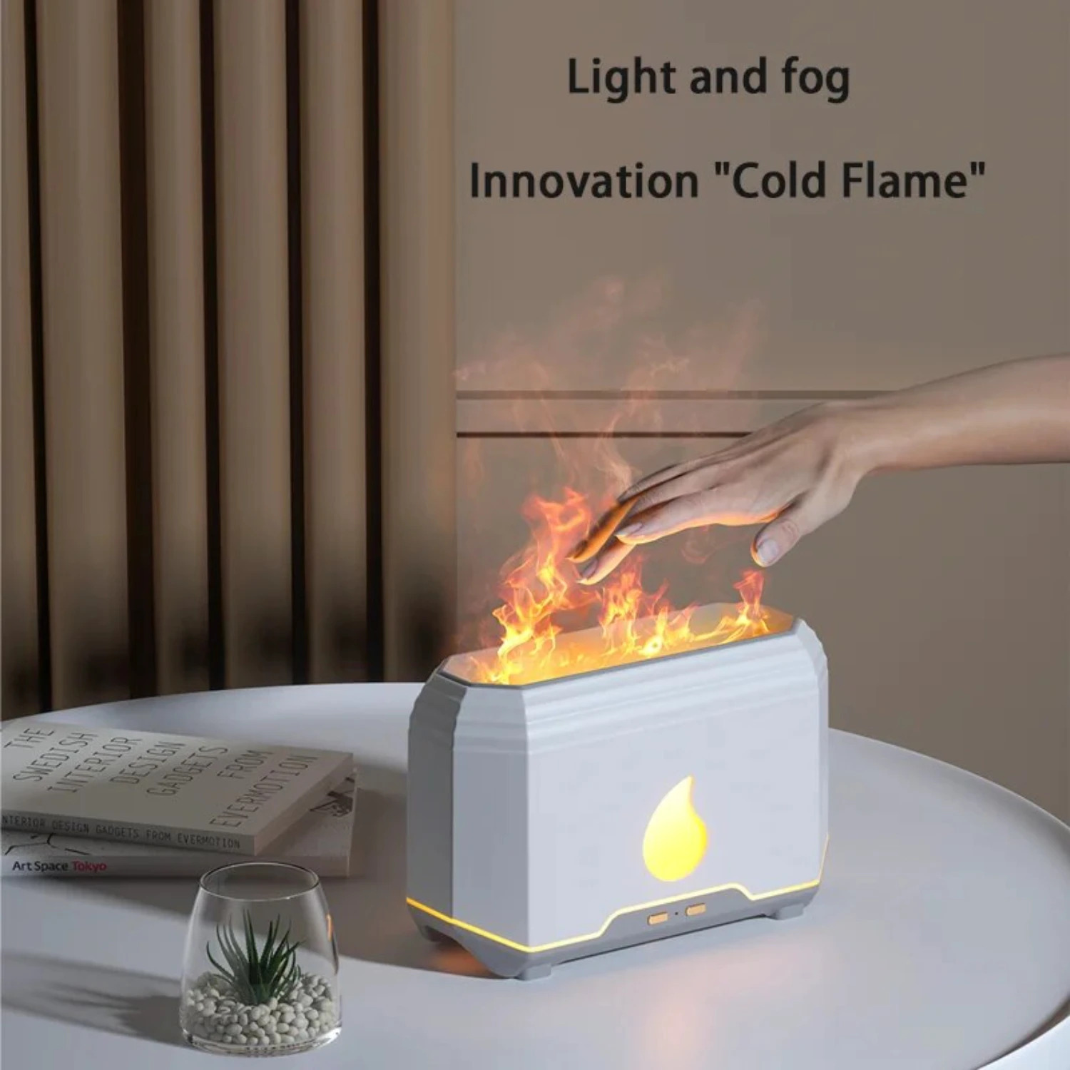 Experience the Next Level in Flame Technology with Cutting-Edge Advanced Ultrasonic Essential Oil Lamp Diffuser for Aromatherapy