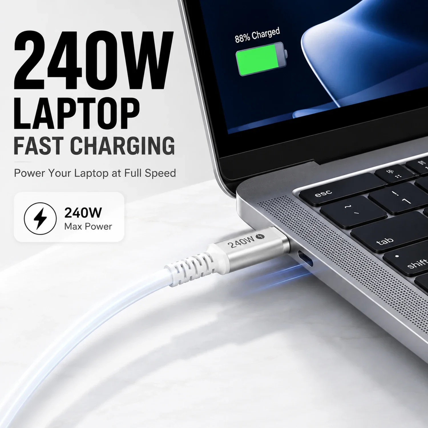 PD 3.1 USB Type C To Type C Cable 240W Fast Charging Charger For APPLE iPhone iPad Macbook Samsung Android notebook