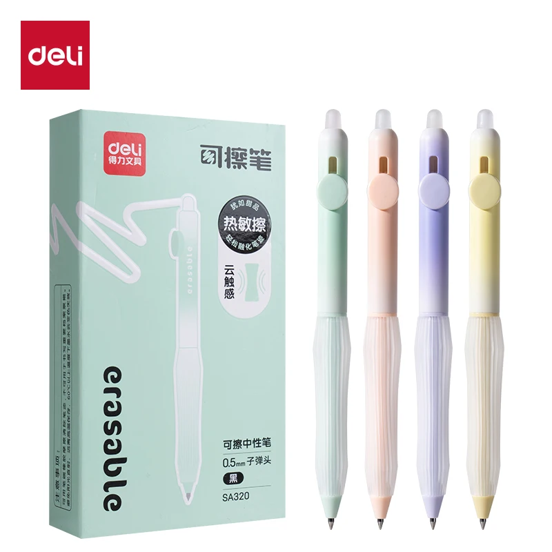 ديلي 4 قطعة 0.5 مللي متر الحبر الأسود كريستال الحبر الأزرق الساخن قابل للمسح Kawaii هلام القلم اللوازم المكتبية اللوازم المدرسية لطيف هلام القلم القرطاسية