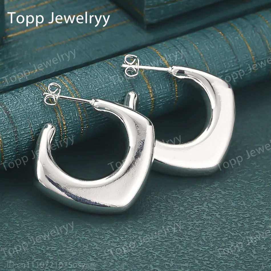 

Элегантные изящные квадратные серьги из стерлингового серебра 925 пробы, модные женские свадебные украшения, подарочные аксессуары