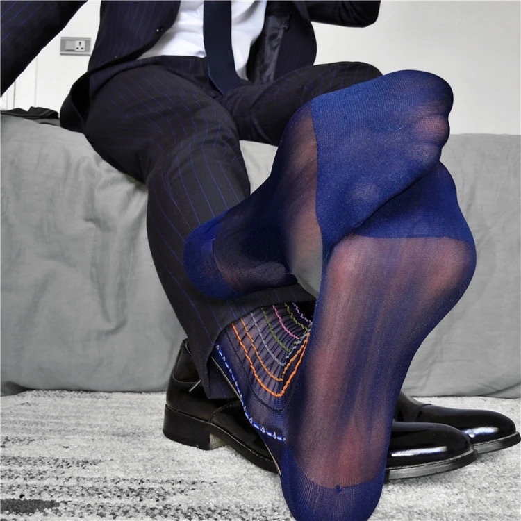 Men\'s Sexy Sheer Socks Formal Dress Socks Sexy Lingerie Mens Pantyhose Exotic Business Dress Wear Erotic Men\'s Socks