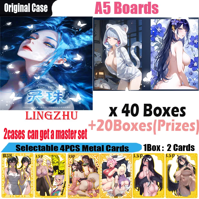

Новая доска богини A5 LINGZHU, коллекционная карта для хобби, доска Doujin CCG Waifu, аниме-игрушки, карты, подарки