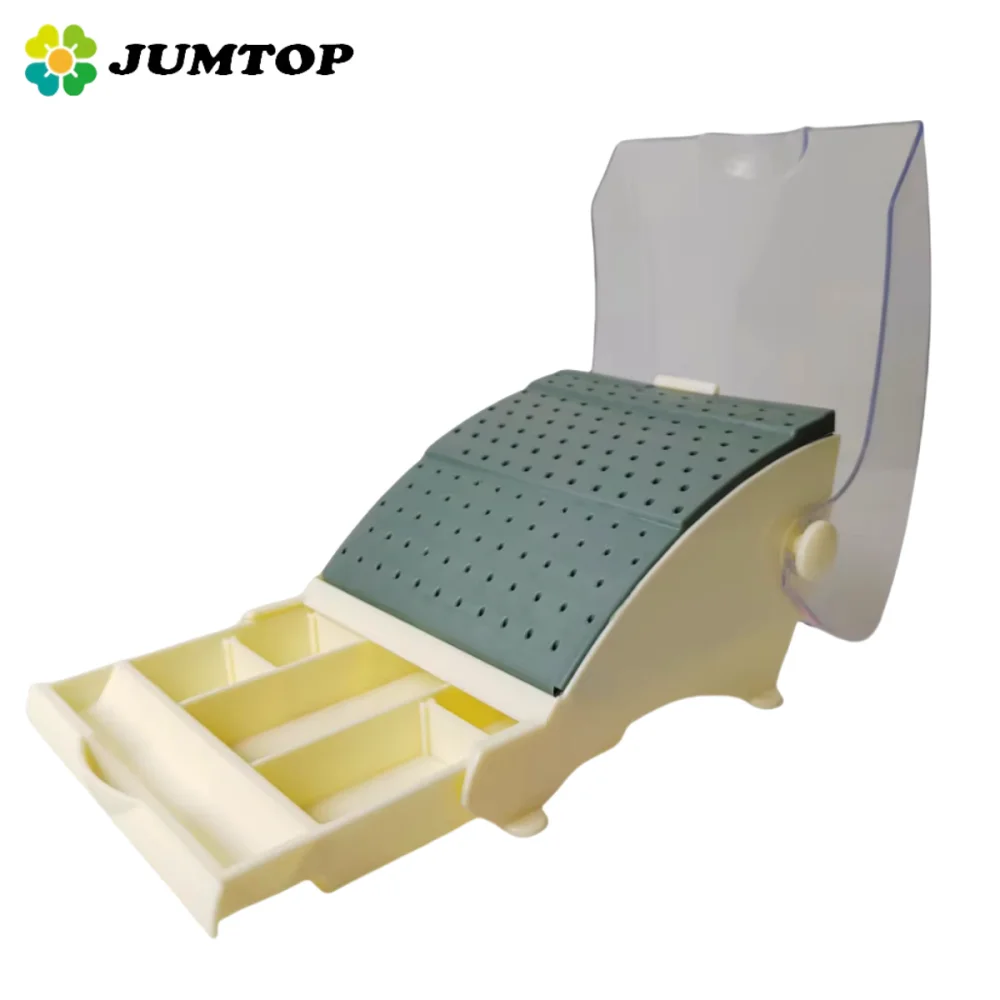 

Стерилизационный чехол для стоматологических инструментов — коробка-органайзер Odontologia, держатель блока стоматологических боров с 14 отверстиями и выдвижным ящиком — автоклавируемый S